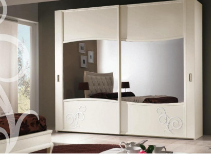 Luxus Kleiderschrank mit Schiebetüren Schlafzimmer Schrank Schränke Holz Design